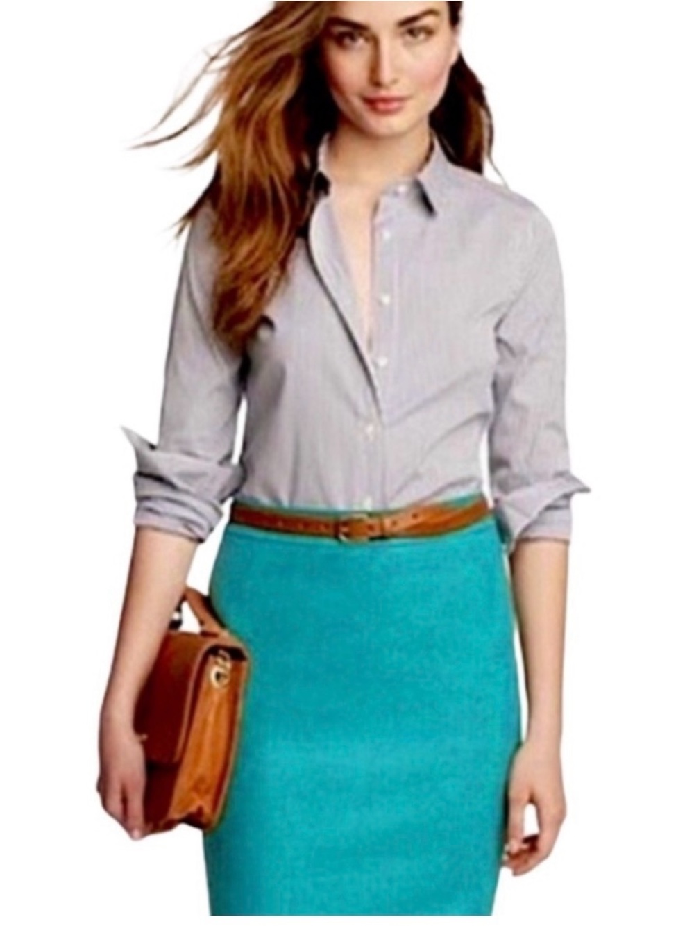 J. Crew the pencil skirt wool Kelly green